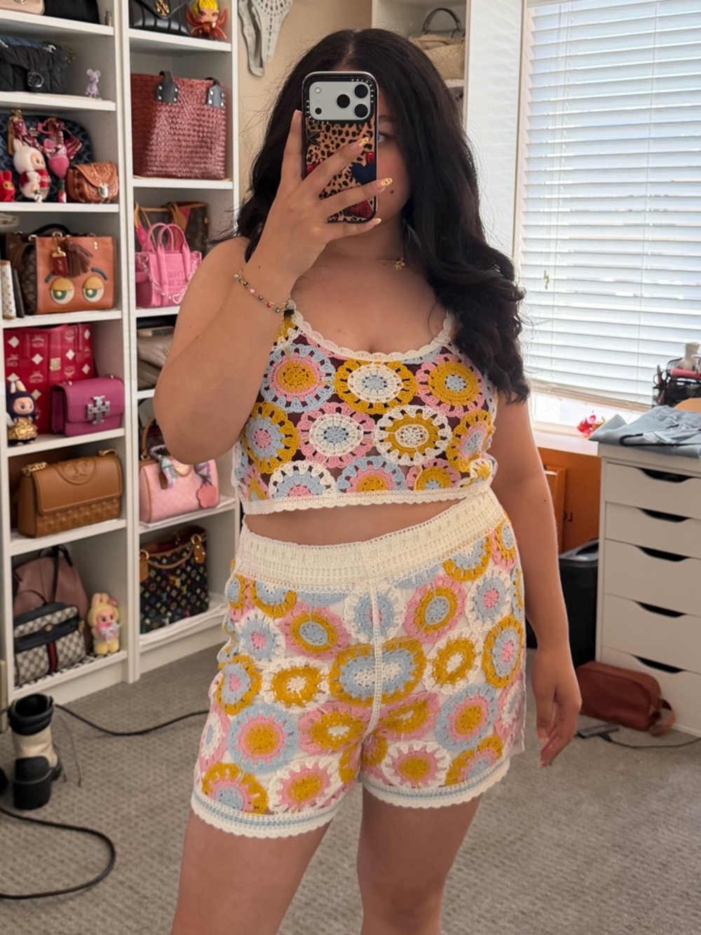 Anthropologie Sunday In Brooklyn  Crochet Two-Piece Tank & Shorts Set M/L - Picture 10 of 10